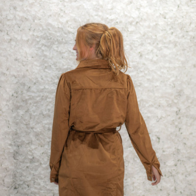 Full Button Dress or Jacket – Camel - Back